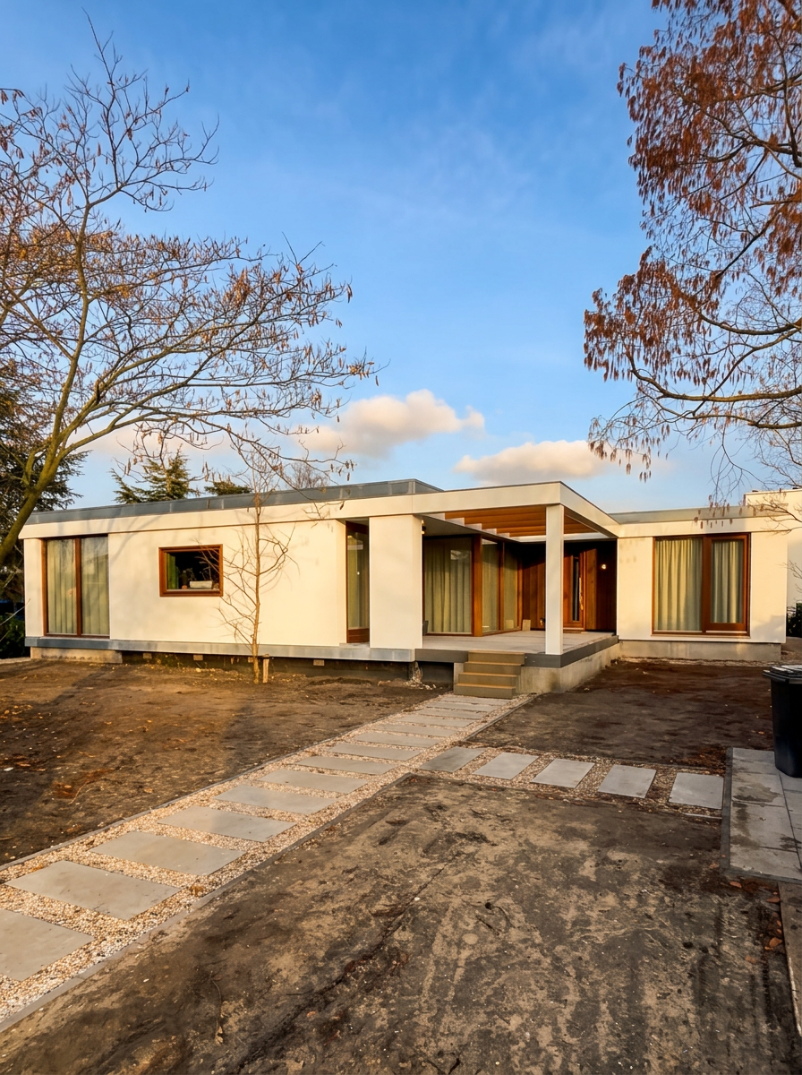 Volledig gerenoveerde moderne villa met warme houtaccenten